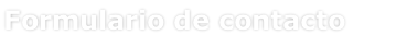 Formulario de contacto